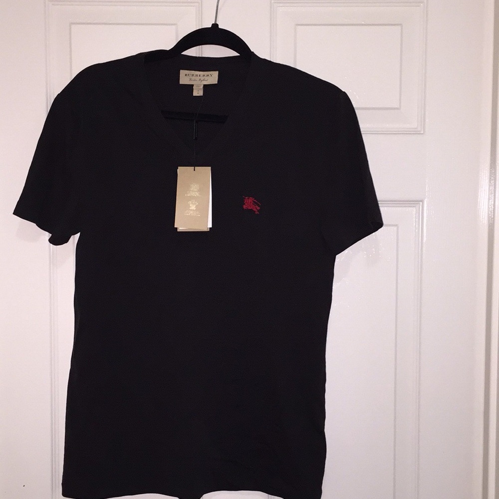 Burberry V-Neck T-Shirt